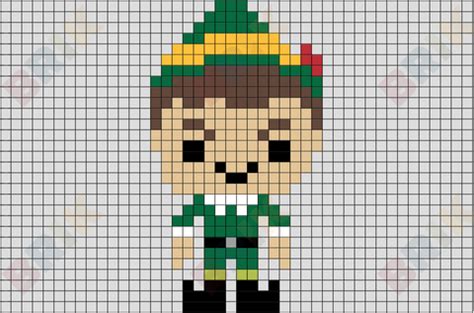 elf pixel art|elf base pixel drawing.